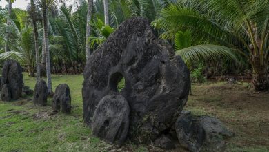 Visiting a Stone Money Bank in Yap